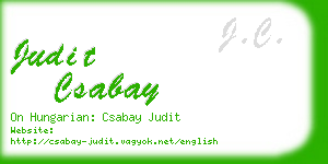 judit csabay business card